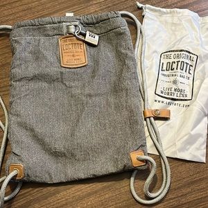 LocTote Gray Original Industrial Bag Co Flak Sack Backpack Bag